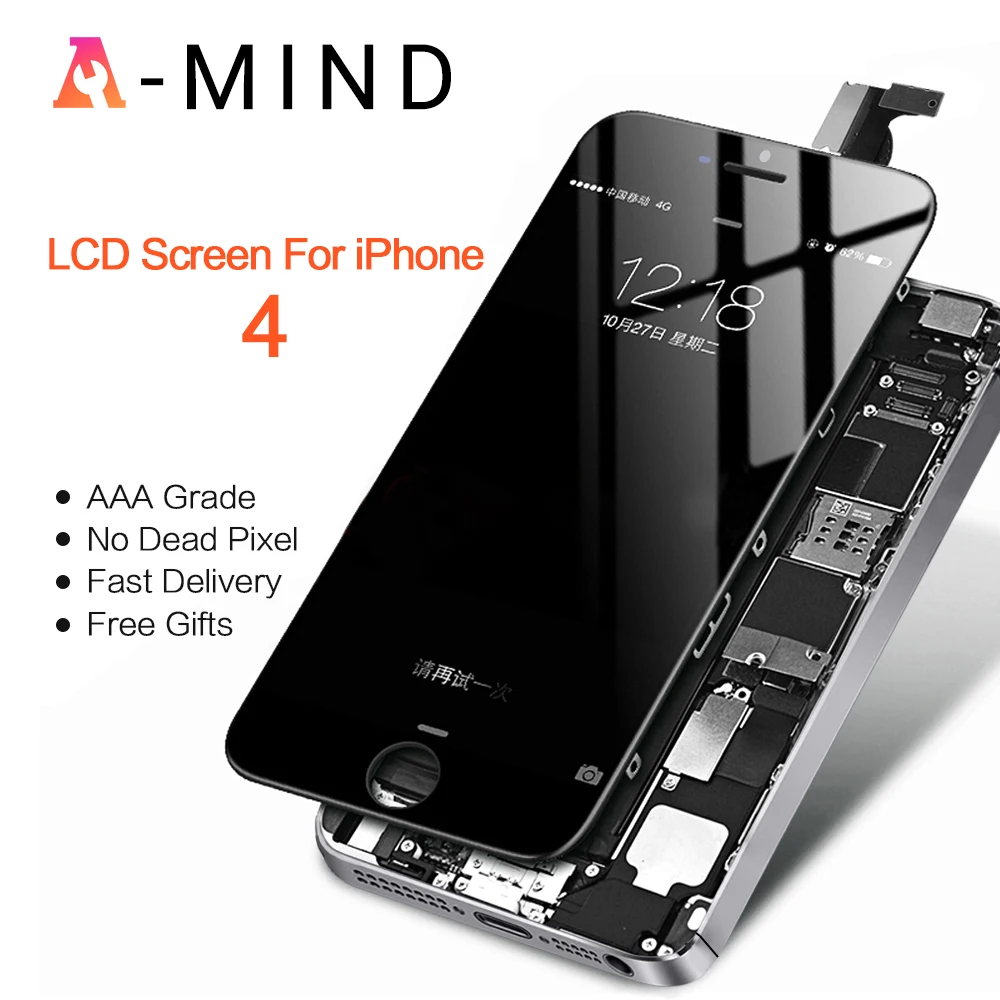 Класс AAA + ЖК экран для iPhone 6 4S 4 Замена экрана дисплей хорошее 3D качество