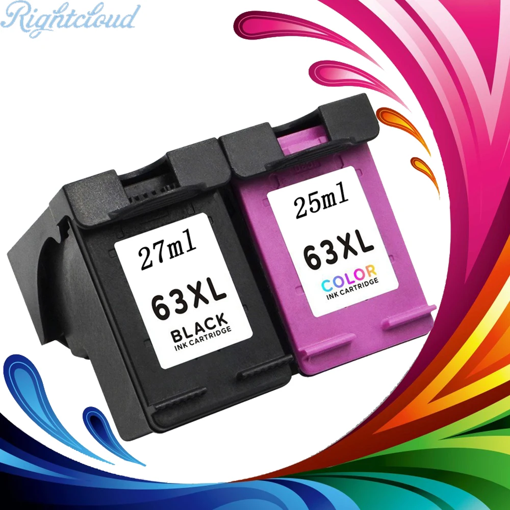 Hisaint картриджи Замена для hp 63 XL зависть 4520 4512 officejet 4655 3830 4650 Deskjet 2130 3632 3636|ink