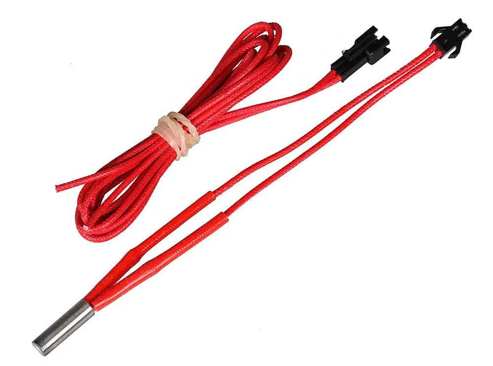 XCR3D 3D-принтеры Запчасти 12V 24V 40 Вт нагревательная трубка 6*20 мм просто заменить нагреватель 1/1. 5/2 м кабель нагревательная труба с разъемом