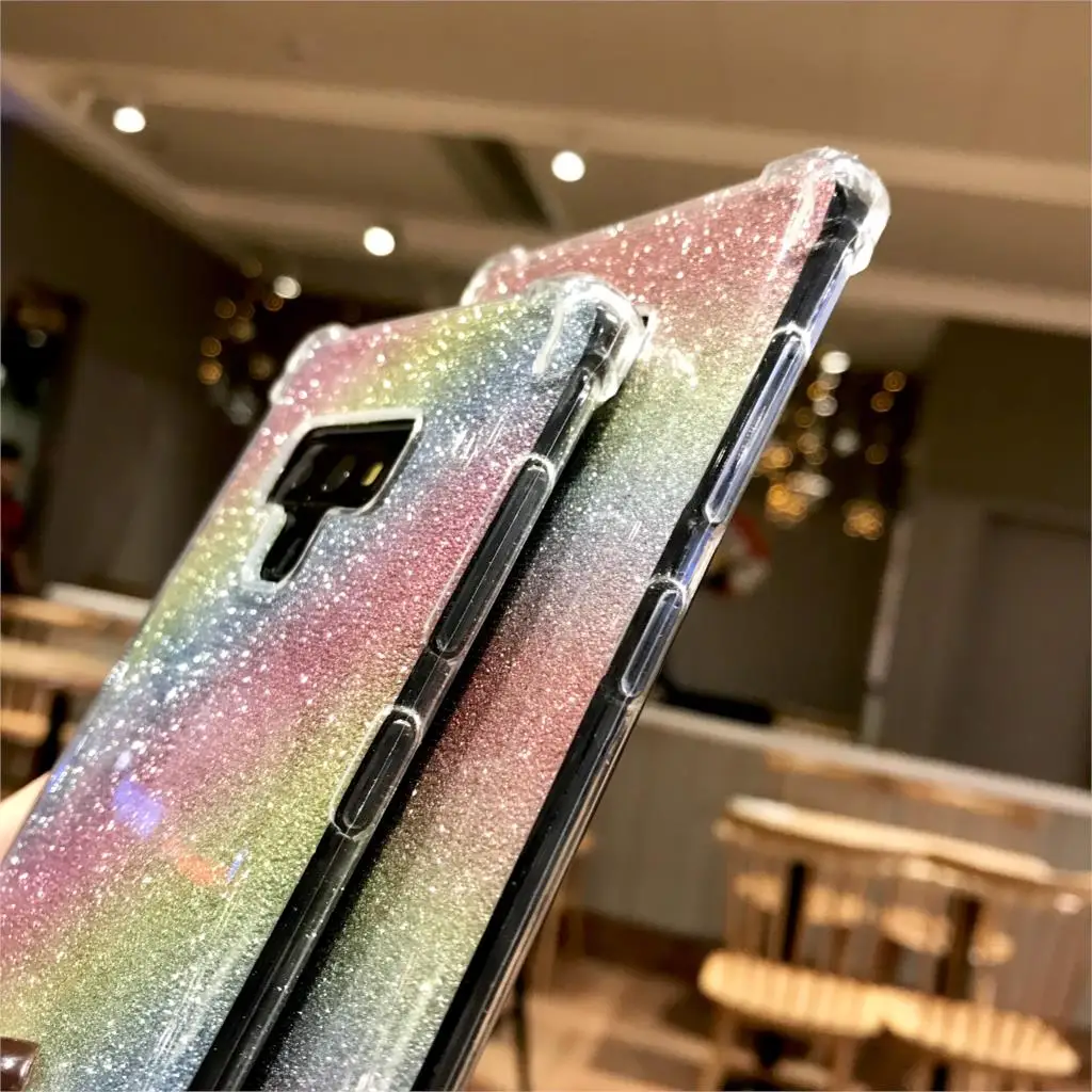 Чехол для телефона из ТПУ Rainbow 2 в 1 Samsung Galaxy Note 9 S9 S8 A5 A6 A7 A8 Plus J4 J6 J8 2018 iphone XS MAX XR X 7 6s 6 SE