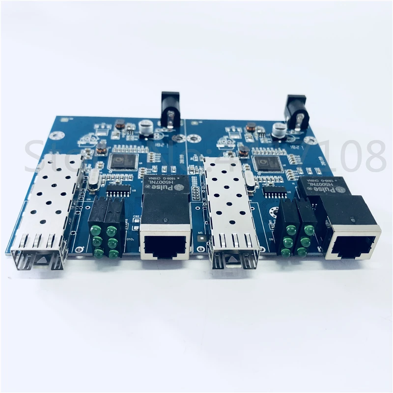 2 шт. SFP волоконно RJ45 конвертер гигабитный GPON/OLT медиаконвертер 1000 Мбит/с