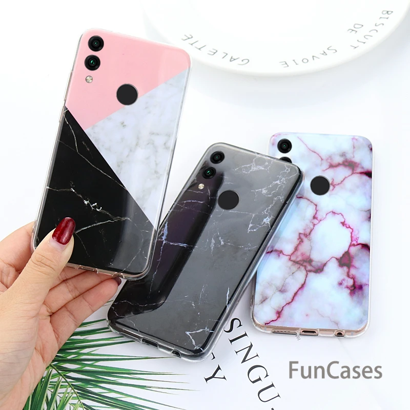 Чехол с мраморным рисунком для huawei P20 Lite P30 Pro Мягкий Резиновый ТПУ силиконовый
