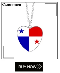 Canuomen Haiti кулон в форме флага ожерелья 25 мм сердце стекло кабошон Куба Ямайка список Карибского флаги стран женщин ювелирные изделия