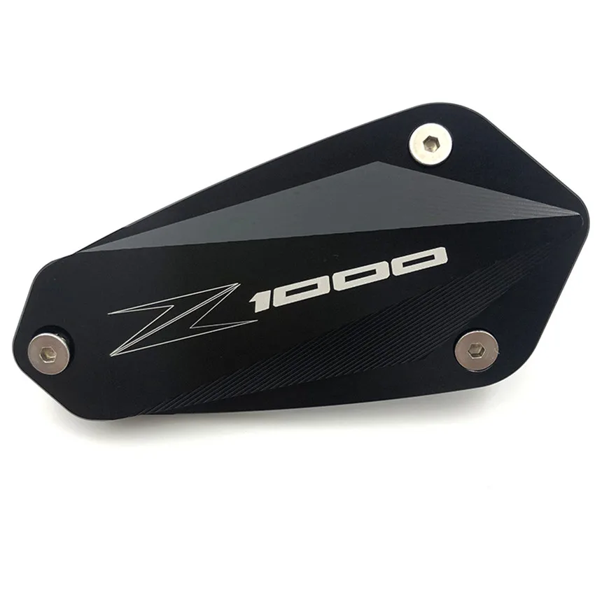 Аксессуары для мотоциклов Запчасти для Kawasaki Z1000 2010 2011 2012 2013 Передняя Тормозная жидкость резервуар Кепки крышка - Цвет: Черный