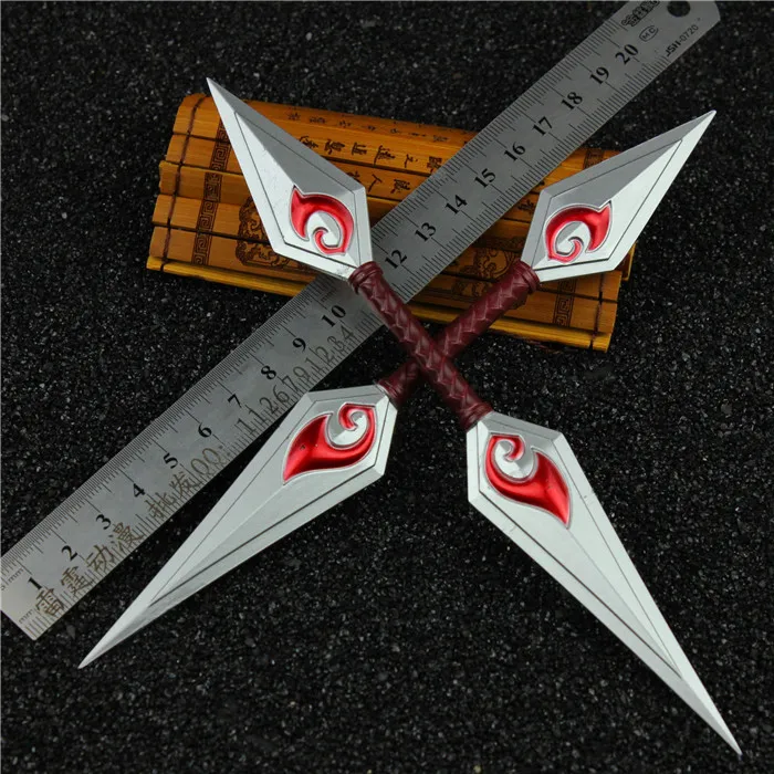 

Animation game weapon models, the edge of death, alloy weapon model 20 cm,2 pices/set ,toy sword,The knife