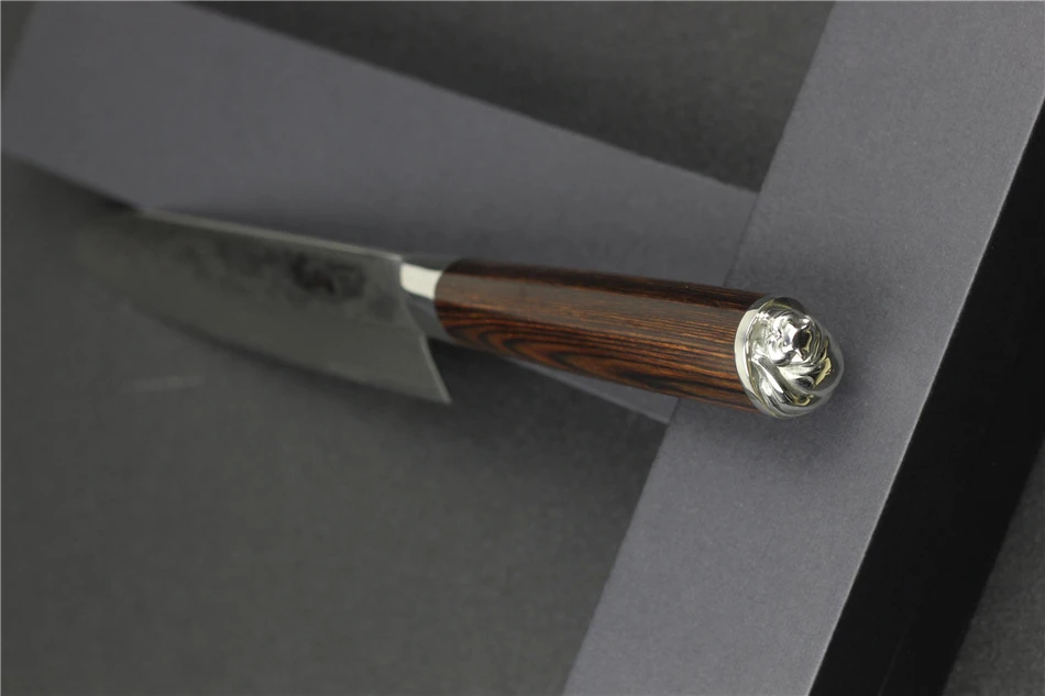 HAOYE 7 дюймов, дамасский нож santoku японский кухонный нож для приготовления пищи перетасовки мясорубки susi резак роскошный подарок на новоселье