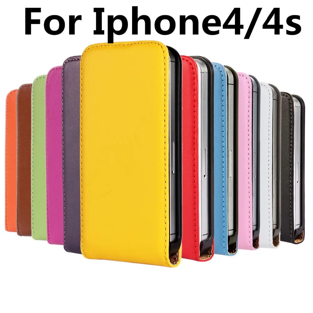 Популярные Для Iphone4/4S Хорошее Качество Обычный Кожаный Бумажник Моды Топ Продаж