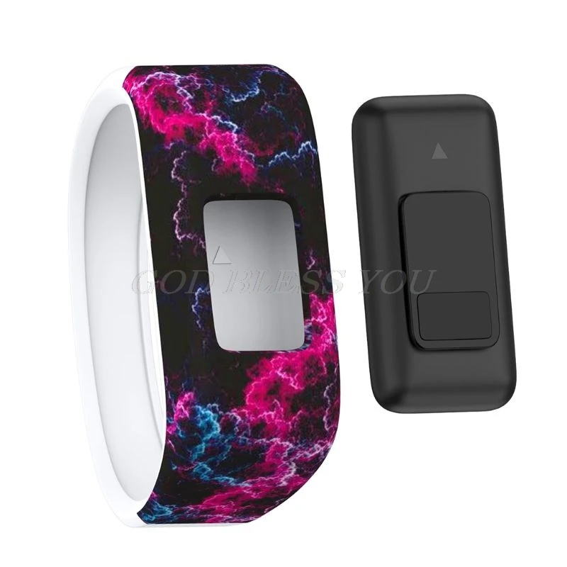 Colorful Wristband Silicone No Buckle Watch Band Strap Watchband Sports Replacement for Garmin Vivofit JR/Vivofit JR2/Vivofit 3