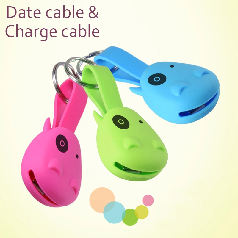 100 шт. micro usb брелок кабель зарядное устройство mini 2 в 1 синхронизация данных