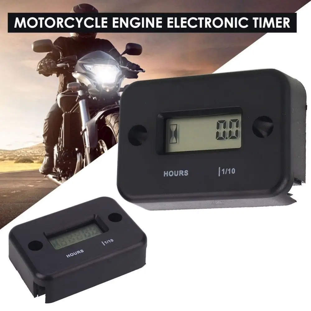 Водостойкий счетчик часов мини индуктивность цифровой ЖК дисплей для грязи