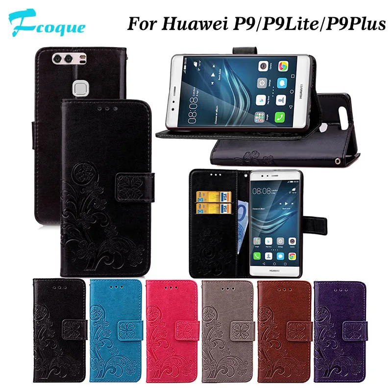 Fcqoue повезло трава кошелек Стенд Флип кожаный Телефонные Чехлы для Huawei p9 p9plus p9lite