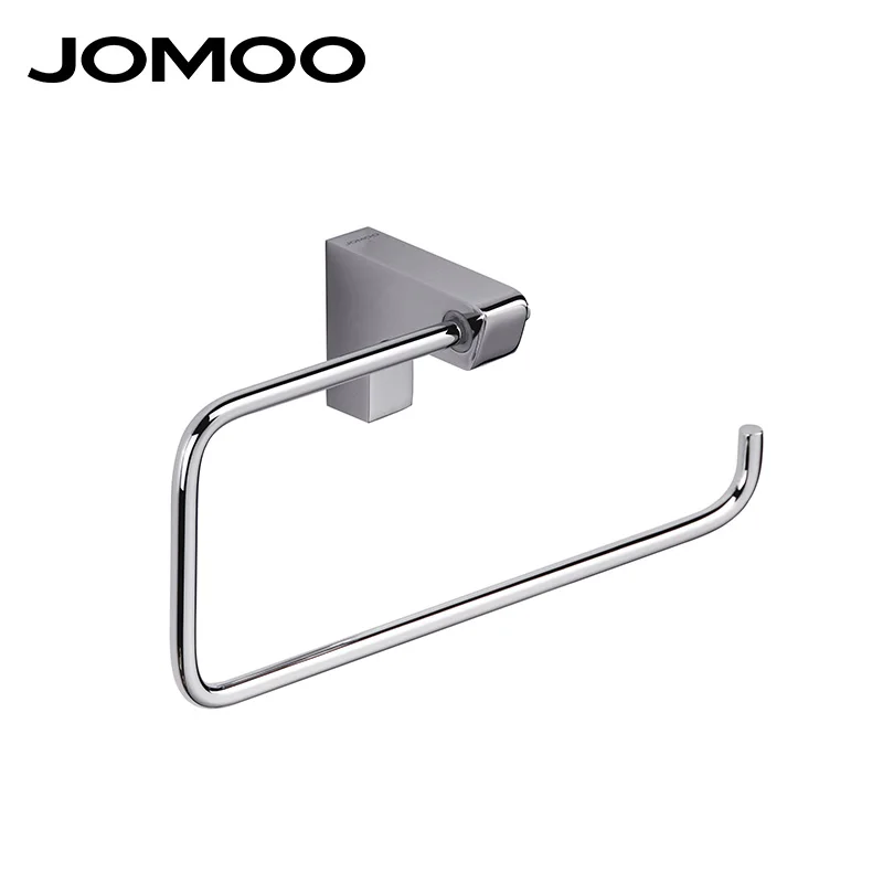 JOMOO Wall Mount Towel Ring Modern Style Chrome Holder Round Shape Solid Brass bathroom accessories Bath Hanger 934806 | Обустройство