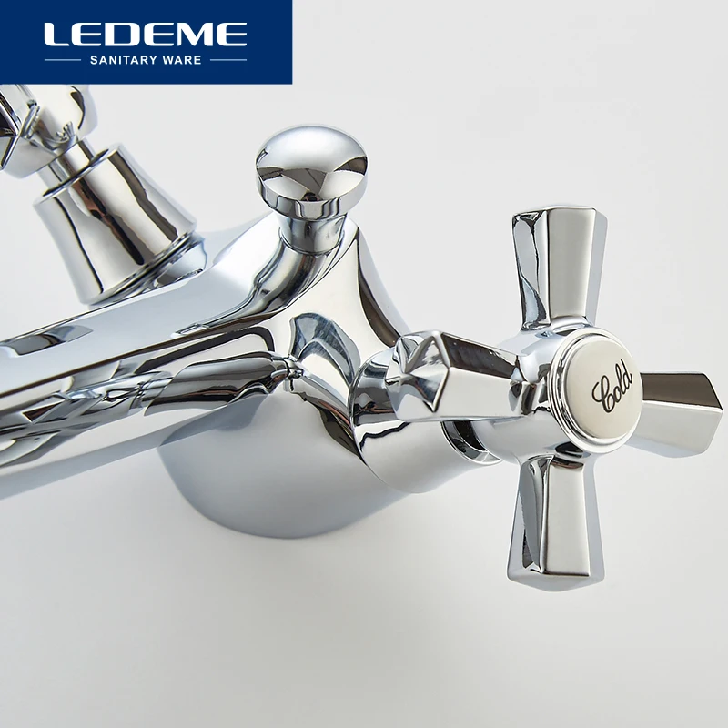 LEDEME Смеситель для умывальника латунь Цвет: хром L1090|basin mixer tap|mixer tapbasin faucet |