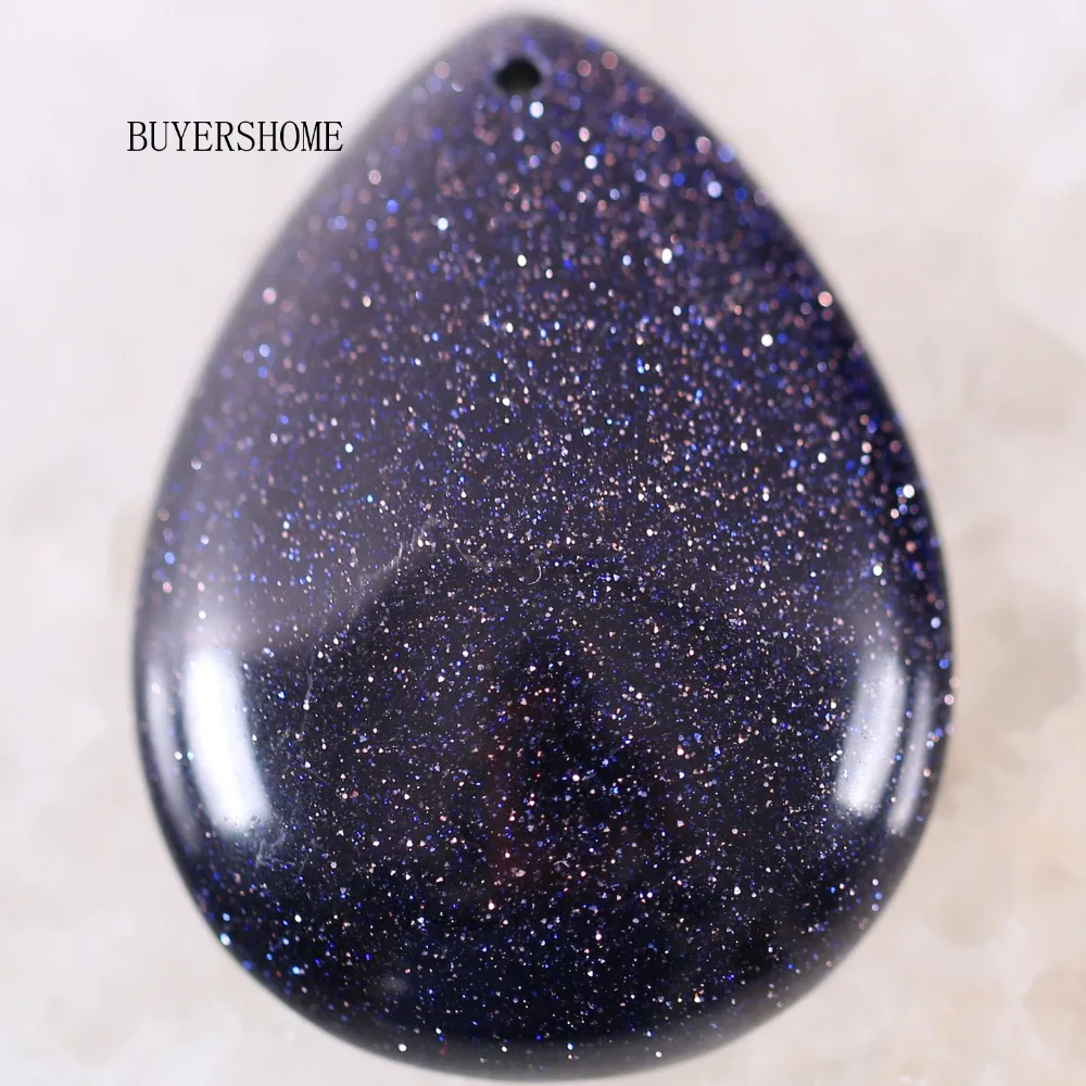 Free Shipping Natural Stone Water Drop Blue Sandstone Pendant 1Pcs K218 | Украшения и аксессуары