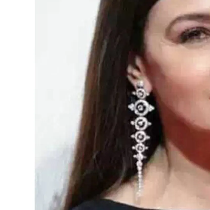 Женские свадебные серьги GODKI роскошные длинные висячие с фианитами|wedding earrings for