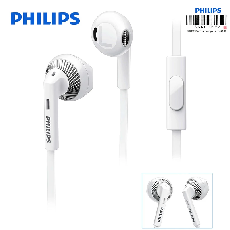 Проводная гарнитура Philips SHE3205 с микрофоном 3 5 мм разъем Поддержка компьютера Ipad MP4