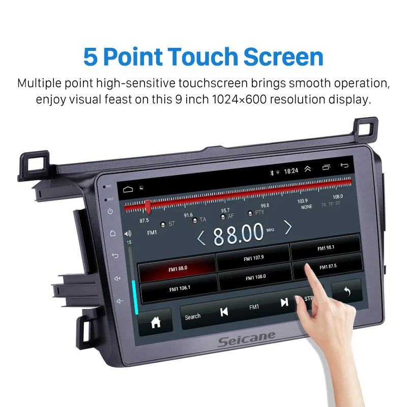 Seicane 2din Android 8,1 " Автомобильный gps головное устройство плеер для Toyota RAV4 правая рука вождения 2013 с Wi-Fi