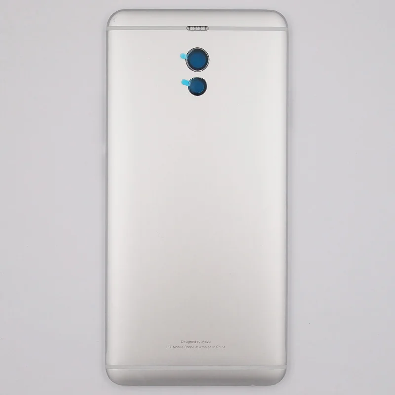 BaanSam чехол на заднюю крышку батарейного отсека для MEIZU M6 Note 5,5 дюйма с объективом камеры без кнопок громкости - Цвет: Серебристый