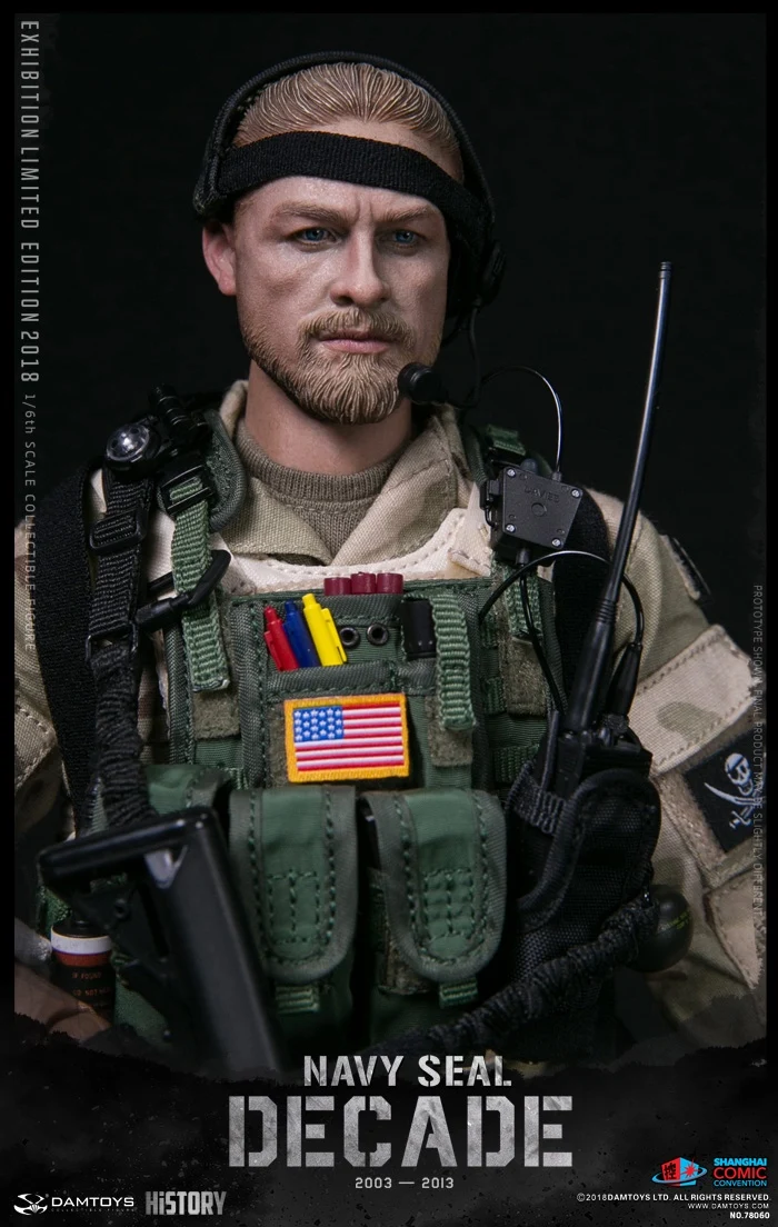 Плотина 78060 1/6 морской печати десять лет 2003 2013 SHCC2018 Exbition версия коллекции экшн