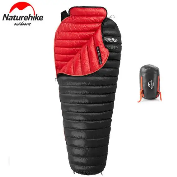 Ультралегкий теплый спальный мешок Naturehike белый гусиный пух спальные мешки для