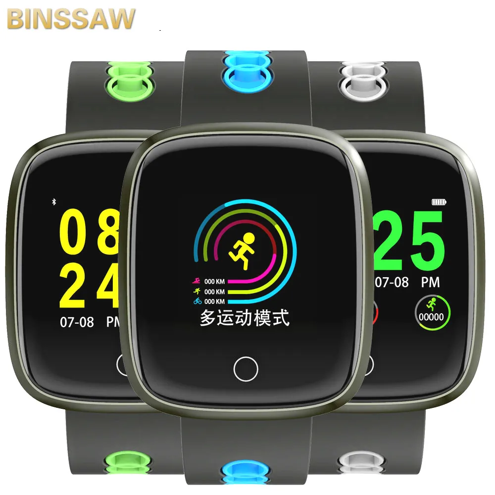 BINSSAW Bluetooth Смарт-часы DK03 фитнес-трекер с пульсометром Браслет для Samsung Huawei Xiaomi LG Apple