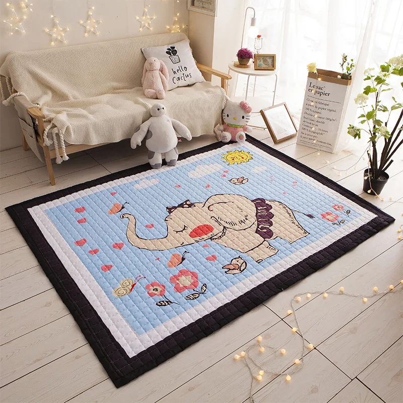 Детские светящиеся Мультяшные коврики для игр ползающие безопасные и мягкие