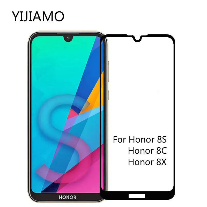 Защитное 3d-стекло для Huawei Honor 8 S Защита экрана 8X 8C s закаленное стекло 8s защитное