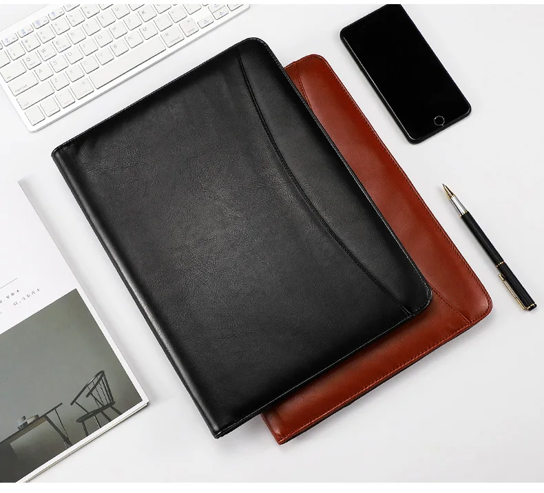 A4 папка для файлов бизнес Padfolio презентационная папка портфель документов сумка менеджера для документов A4 с молнией офисные принадлежности