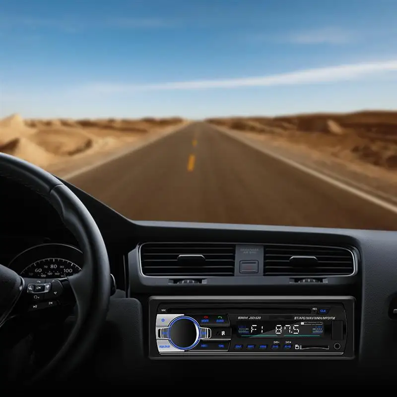 1 шт. 12 в автомобильный радиоприемник Bluetooth автомобильный стерео In-Dash 1 Din FM Aux Входной приемник SD USB MP3/MP4 MMC WMA автомобильный радиоприемник MP3 плеер