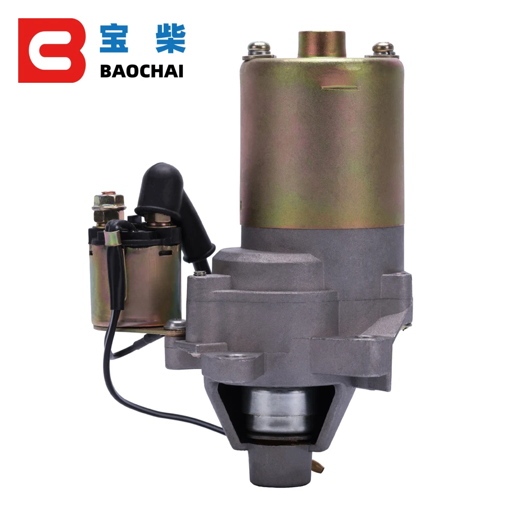 QDJ113 12V 0.25KW Электродвигатель бензинового двигателя с пусковым устройством, подходит для стартера дизельного двигателя 5,5 л.с. 168F и комплекта для мотороллера.