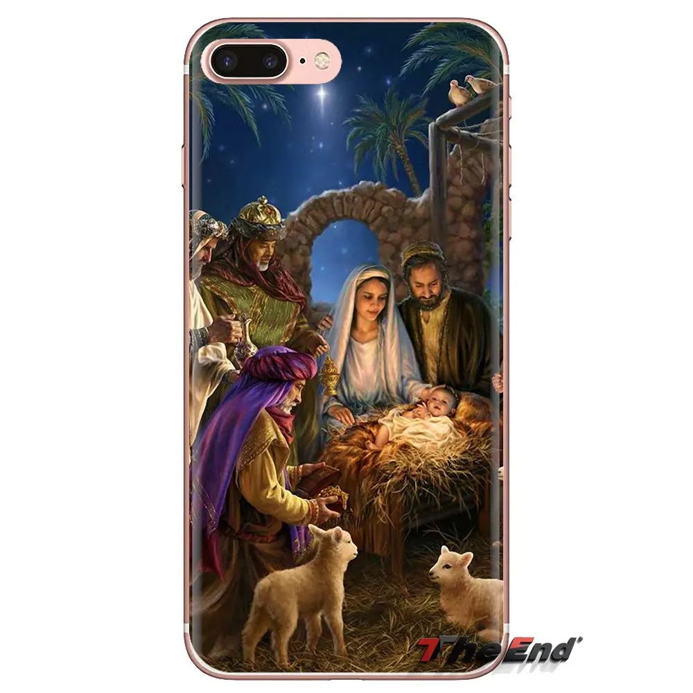 Soft Transparent Shell Covers For Huawei Mate Honor 4C 5C 5X 6X 7 7A 7C 8 9 10 8C 8X 20 Lite Pro Nativity Scene Christmas Art |