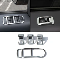 abs chrome inner car door window lift switch button frame cover trim for land rover freelander 2 2008 2016 auto accessories
