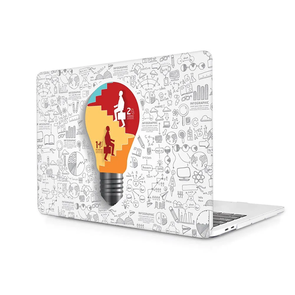 J185 Инновационный жесткий чехол с лампочкой для Macbook Pro 13 15 дюймов A1706 A1707 Touch Bar& retina display Air 11 12 13 - Цвет: J185