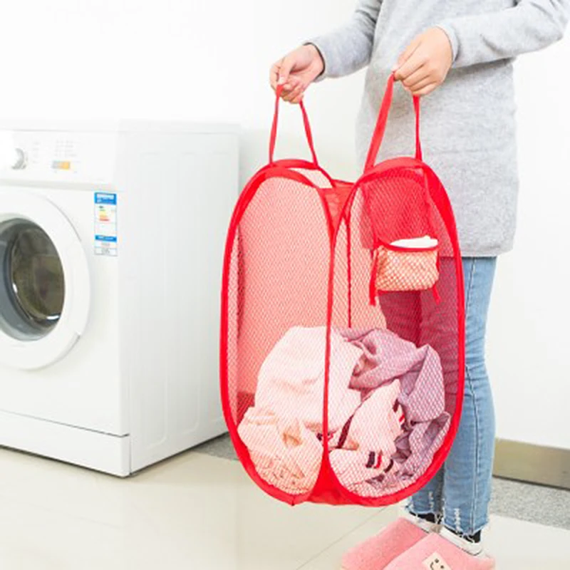 50*28 см Портативный Костюмы хранения нейлоновая сетка Организатор Корзина для