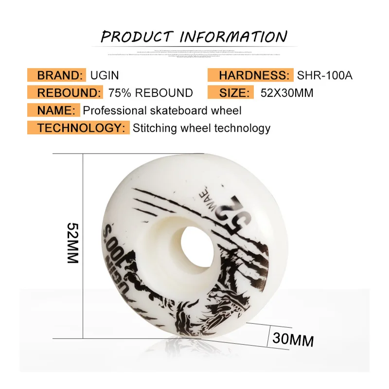 4 шт. колеса для скейтборда 52 х30 см|board wheel|skateboard skateboardskateboard accessories |