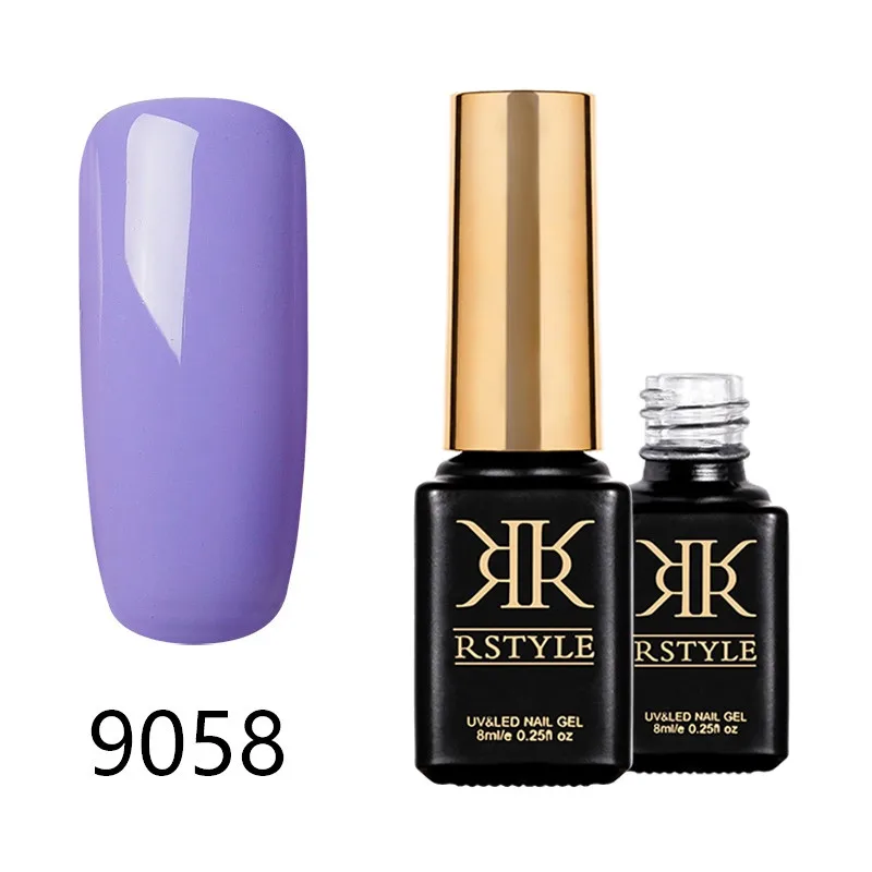 SC9058 Лак для ногтей rstyle 8 мл 9001-9062 чистый цвет УФ-гель для ногтей Soak Off Nail Art Полупостоянный гель лак набор для наращивания ногтей праймер - Цвет: SC9058