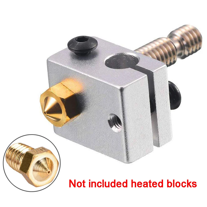 V5 V6 Nozzle 0.4mm 0.3mm 0.2mm 0.5mm Copper 3D Printers Parts Extruder Threaded 1.75mm 3.0mm Filament Head Brass Nozzles Part | Компьютеры