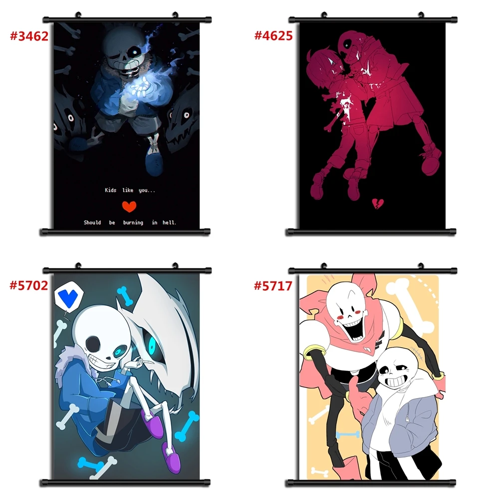 Undertale Аниме Манга настенный плакат прокрутка D|Рисование и каллиграфия| |