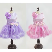 high quality dogs dresses wedding springsummer pet clothes for dog skirt pink purple small dog apparel clothing xs xxl