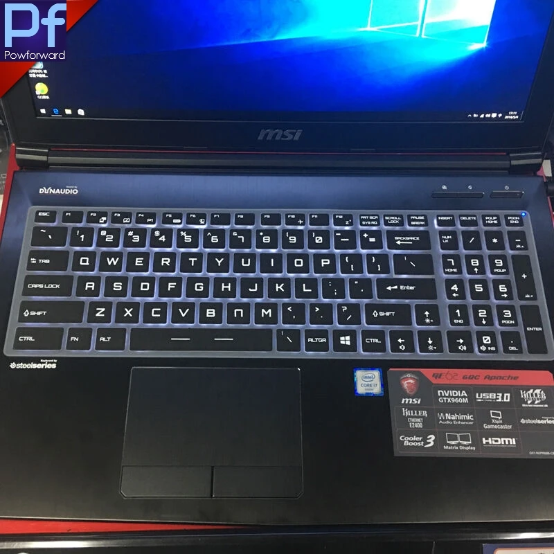 15 15.6 17.3 17 inch Laptop Keyboard cover Protector for MSI GE63VR Raider/17.3&quot GE73VR Raider Premium Gaming NB notebook | Компьютеры