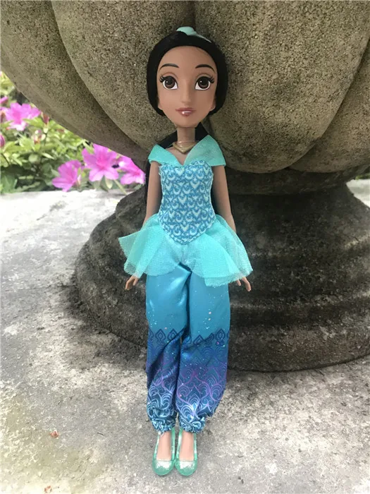 Jasmine Disney Princess Royal Shimmer 1" куклы Аврора/Золушка/Мулан/Жасмин/Мерида/Тиана/Ариэль/Pocahontas/Белль/Эльза/Рапунцель - Цвет: Jasmine
