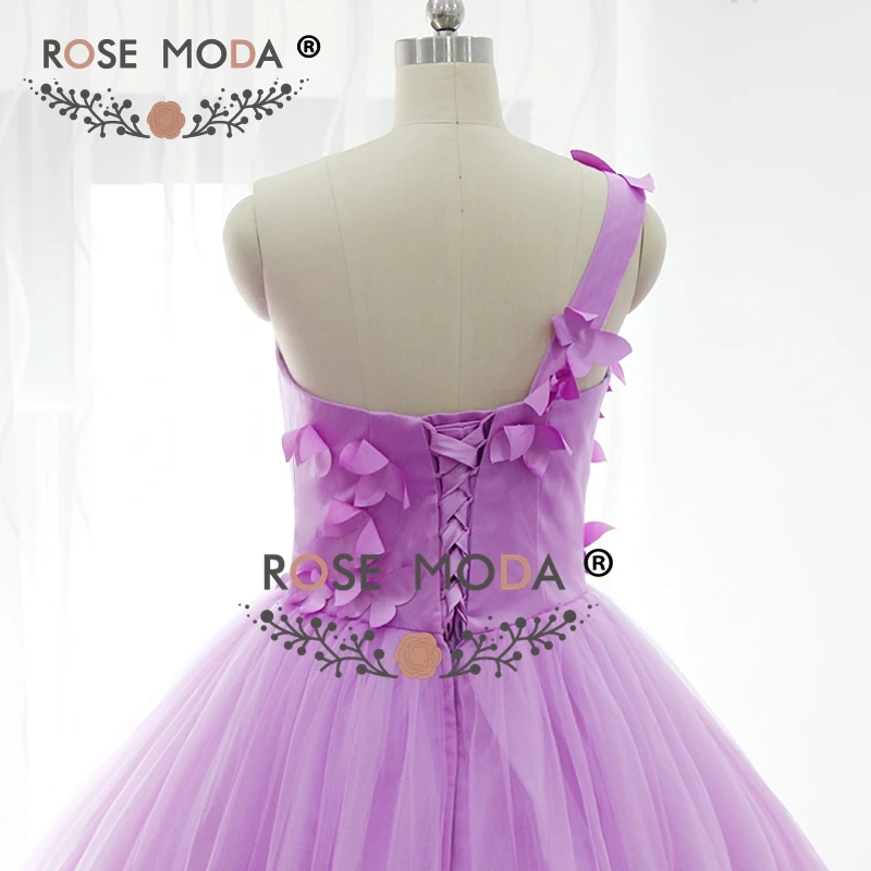 Розовое модное роскошное свадебное платье на одно плечо с бабочкой 3 D реальные