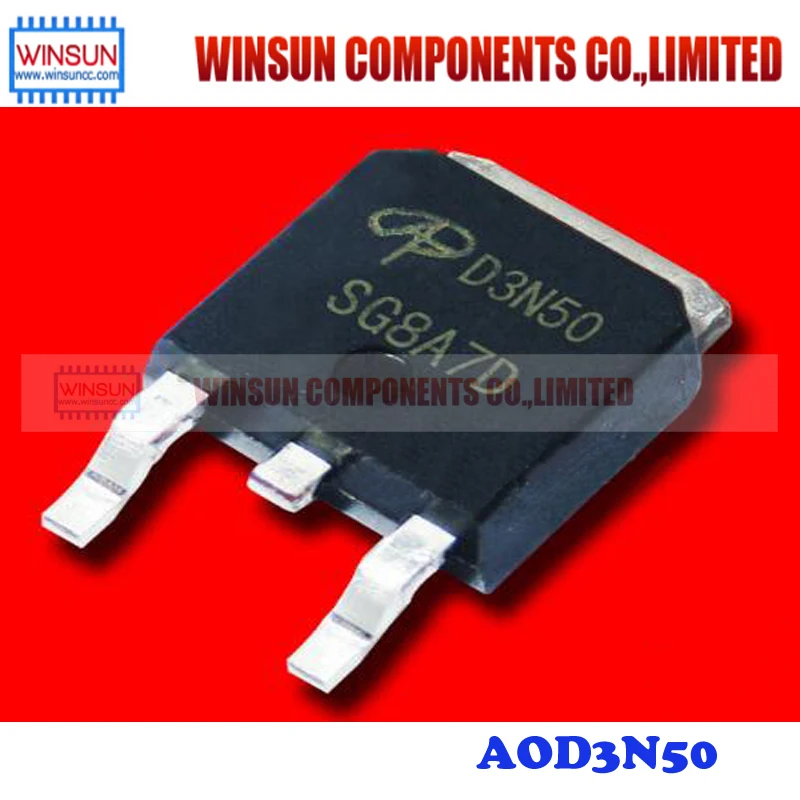 10 шт./лот AOD3N50 D3N50 к 252 ЖК дисплей размещение трубки MOS Фирменная