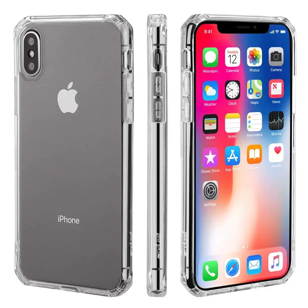 Противоударный бампер прозрачный ТПУ чехол для телефона iPhone XS XR Max X 8 7 6 6S Plus