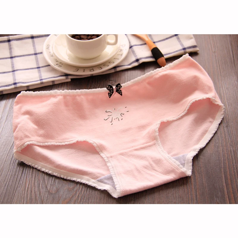 Новое поступление 4 шт./лот трусы для девочек нижнее белье из коровьей кожи
