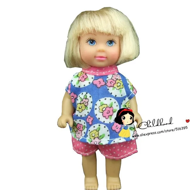 Бесплатная доставка 5 комплектов одежды и платья для мини куклы Барби Келли|dress