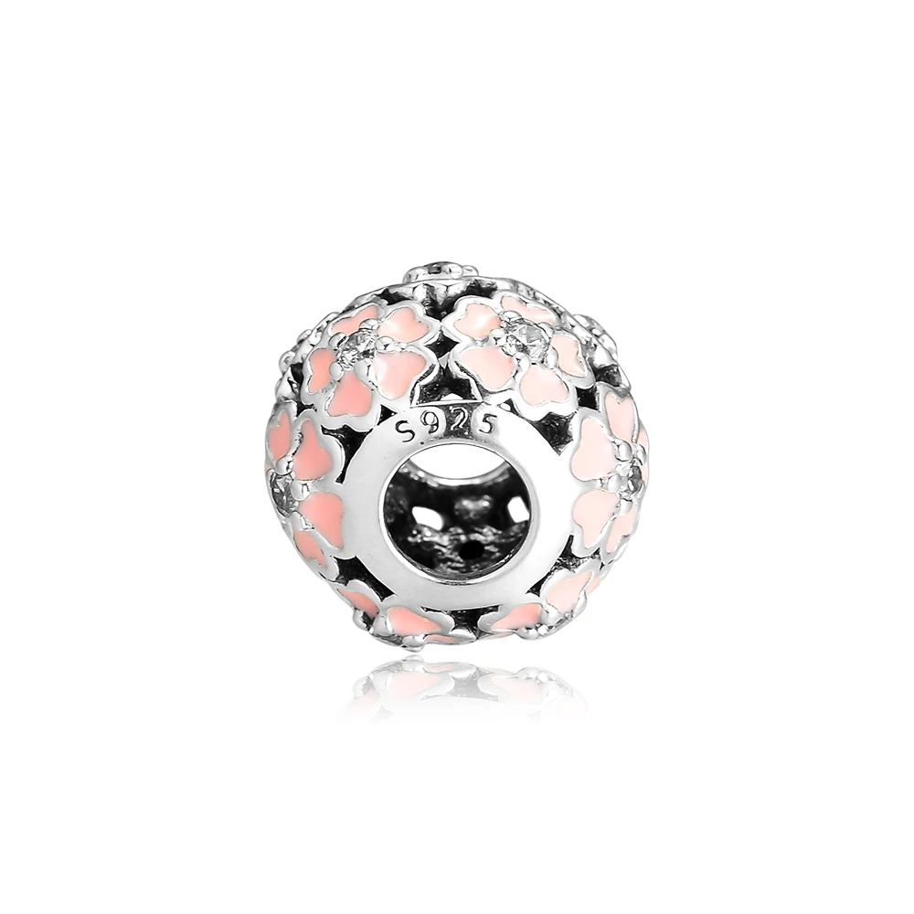 

Fits for Pandora Beads Bracelets Primrose Charms 100% 925 Sterling Silver Jewelry Free Shipping