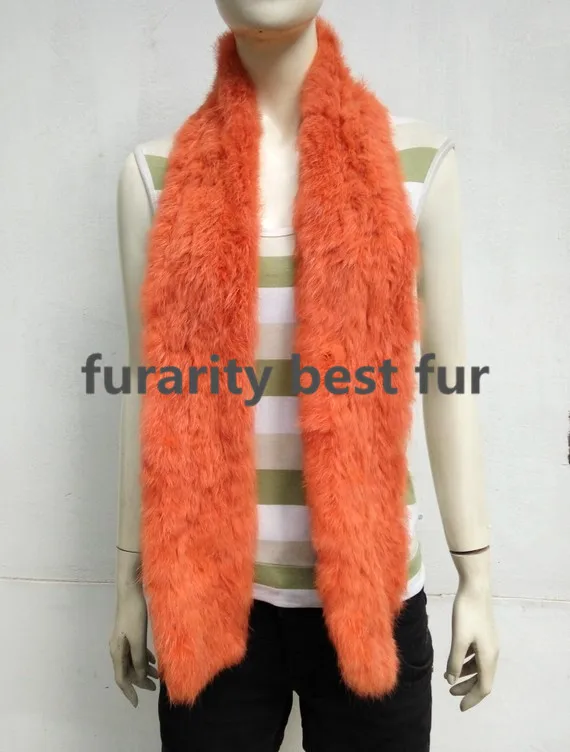 Новое поступление furarity 150 см длинный шейный теплый супер красивый меховой шарф из