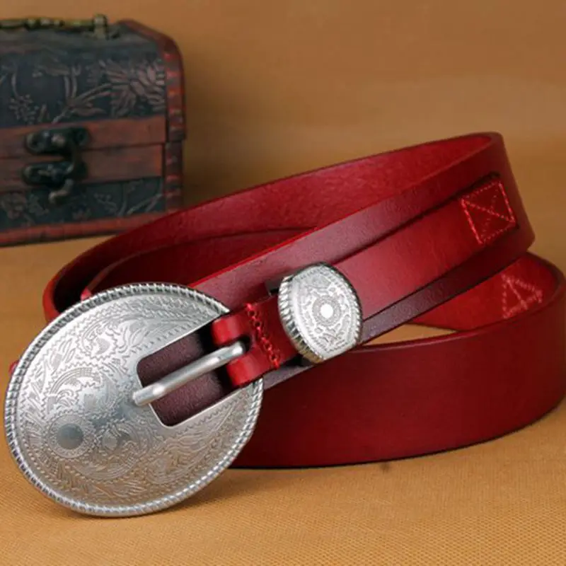 Высококачественный женский ремень из натуральной кожи на 38 джинсовый размер |