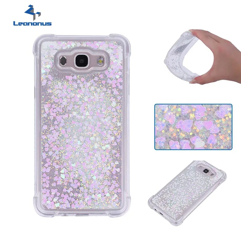 Блестящий динамический Жидкий чехол для Samsung Galaxy J1 J3 J5 J7 2015 2016 J2 Prime J310 Bling Antil knock TPU